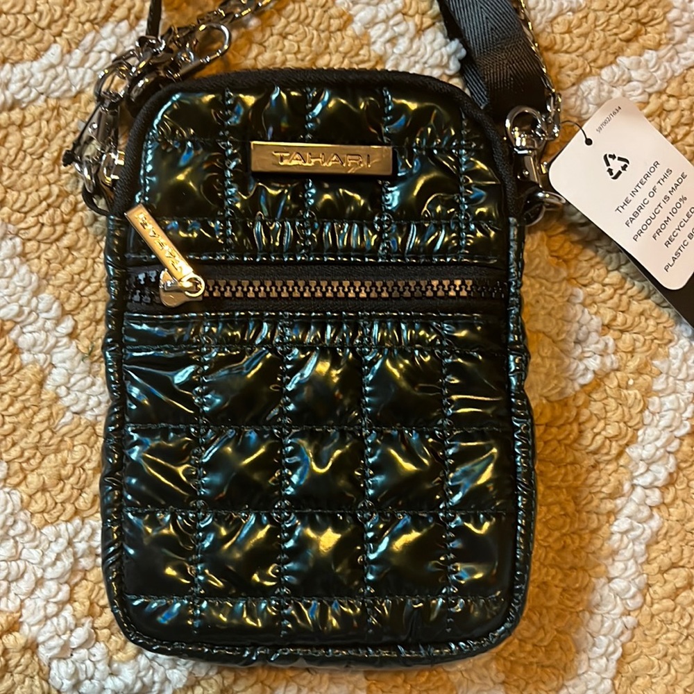 TAHARI emerald, green, cute Crossbody bag